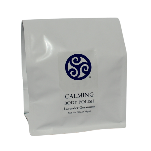 Body Polish CALMING lavender geranium - Trillium Herbal Company