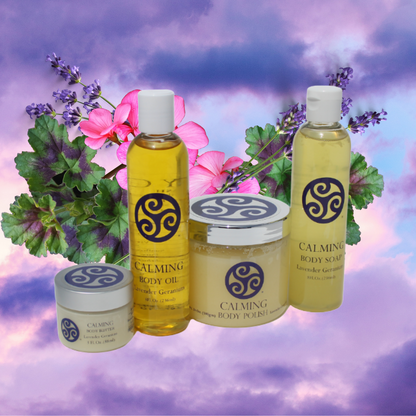 CALMING lavender geranium Buy 3 Get 1 - Trillium Herbal Company